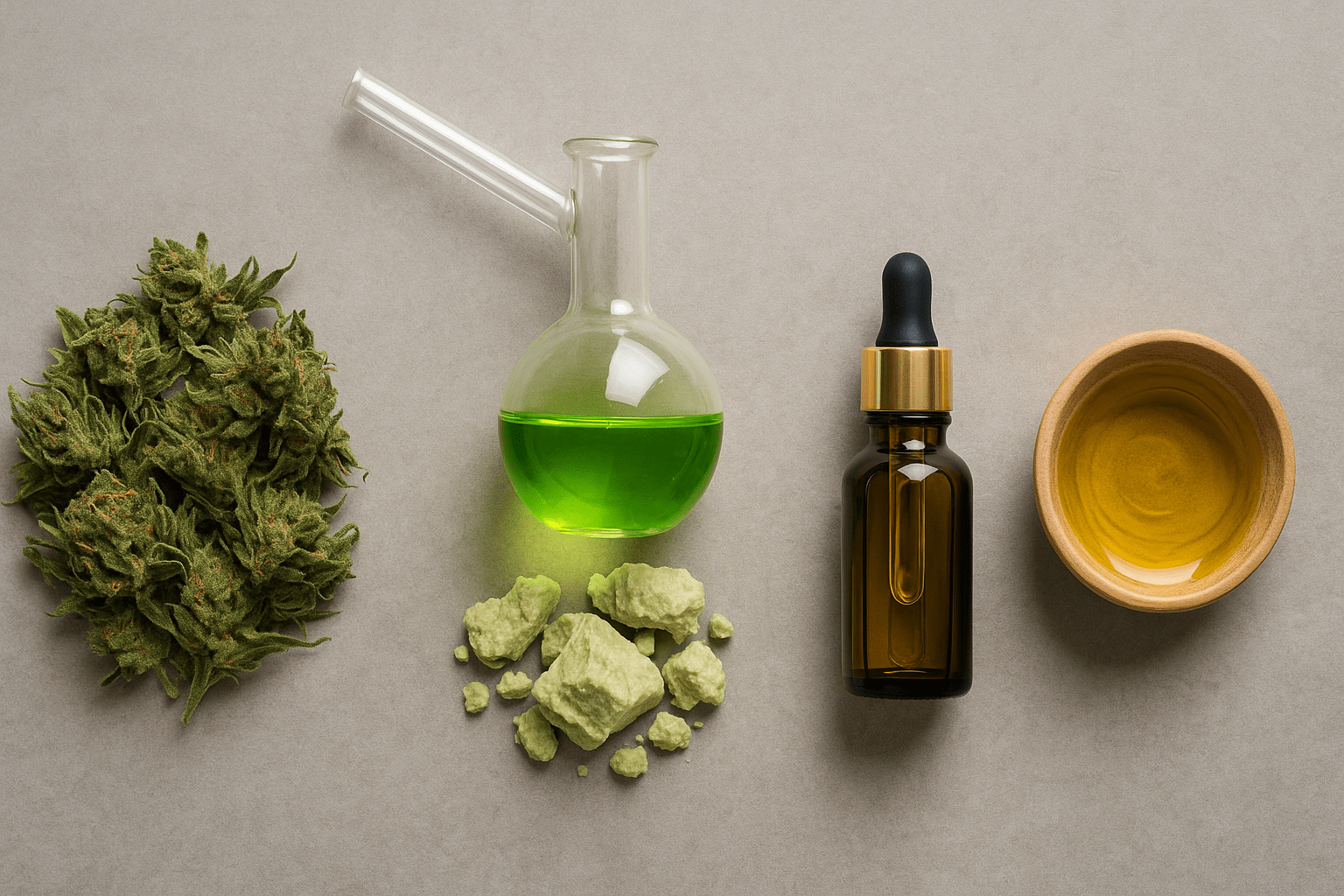 Diferentes métodos de extracción del aceite de CBD