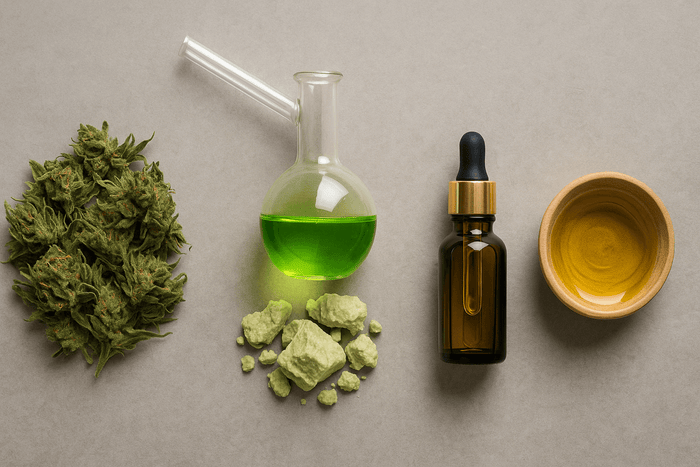 Diferentes métodos de extracción del aceite de CBD