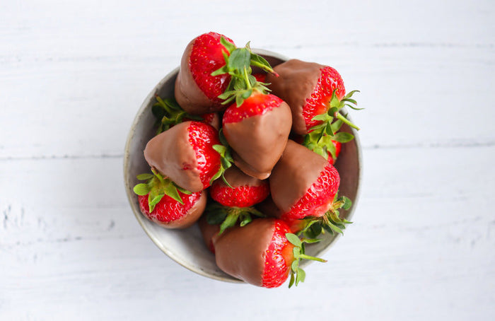 Receta de San Valentín: Fresas con CBD de chocolate